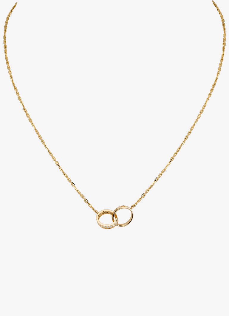 Cartier Dames LOVE ketting van 18 karaat geelgoud met 0.22 ct diamant CRB7013800 in de kleur Geelgoud