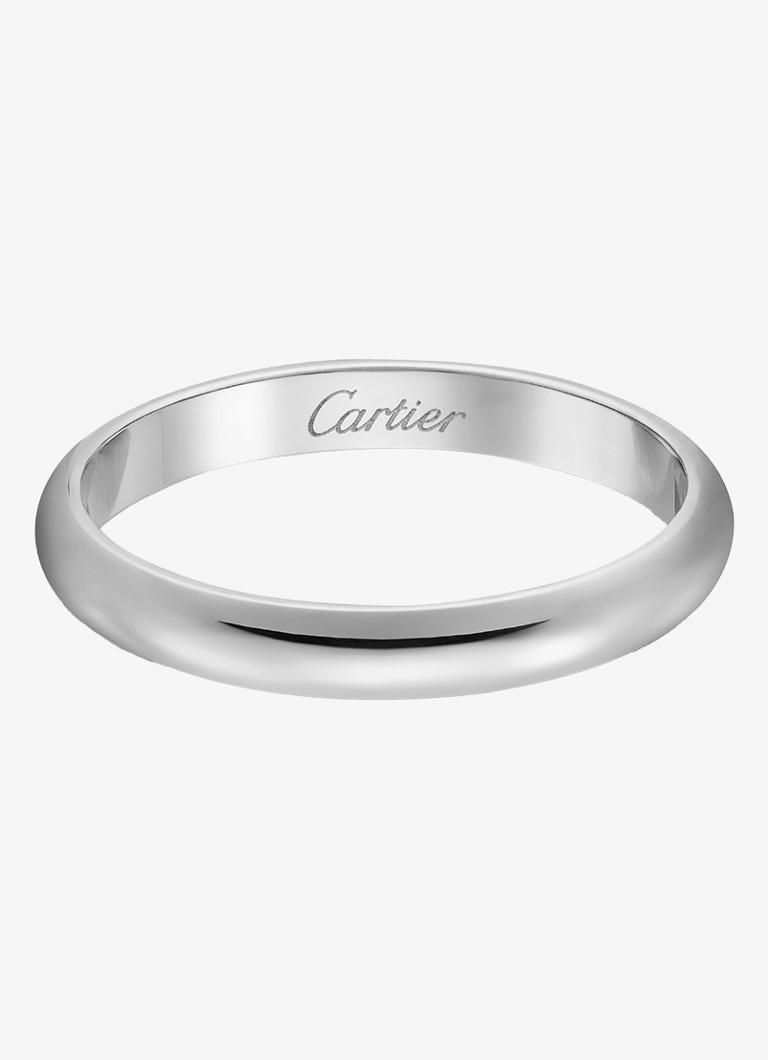 Cartier Dames 1895 trouwring, van platina CRB4012500 in de kleur Witgoud