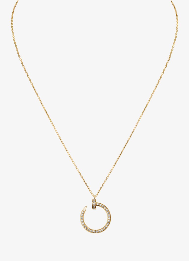 Cartier Dames Juste un Clou ketting van 18 karaat geelgoud met 0.38 ct diamant CRB7224895 in de kleur Geelgoud