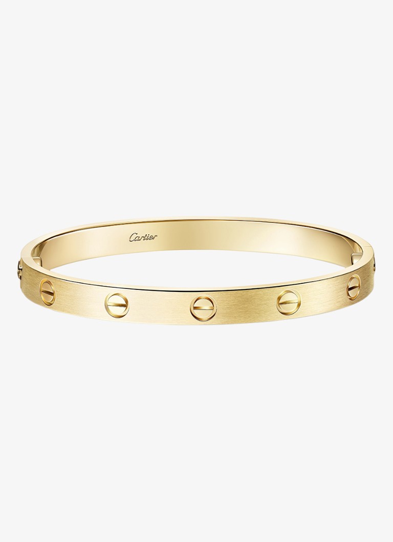 Cartier Dames LOVE armband, klassiek model van 18 karaat geelgoud CRB6077017 in de kleur Geelgoud