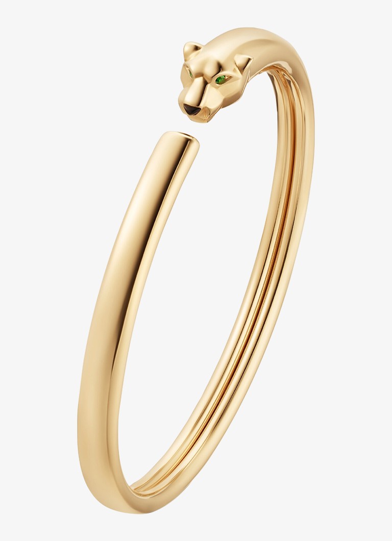 Cartier Dames Panthère de Cartier bangle, klein model van 18 karaat geelgoud met onyx CRB6078317 in de kleur Witgoud