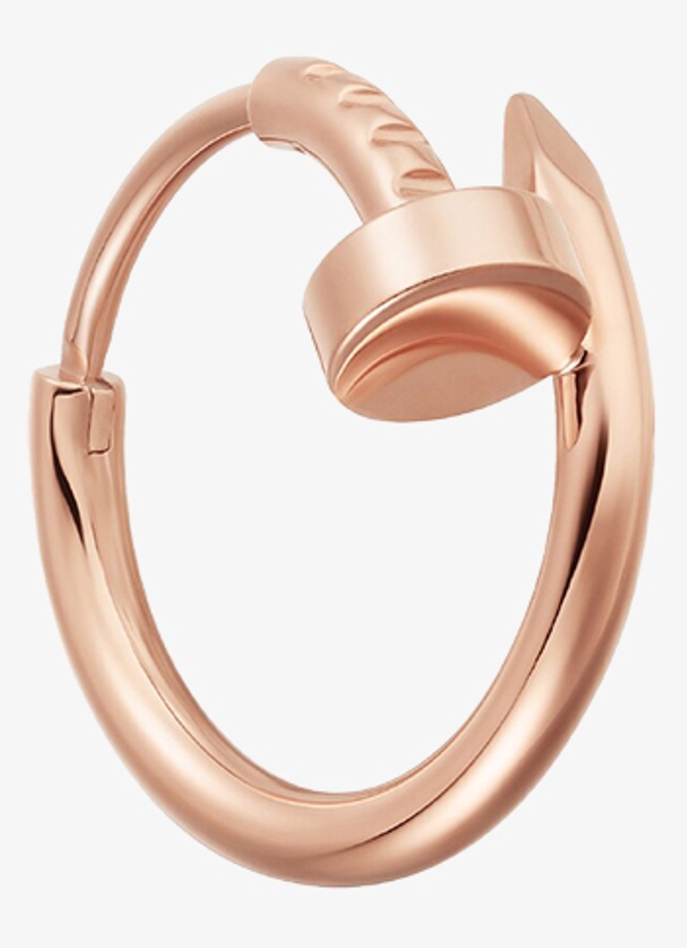 Cartier Dames Juste un Clou enkele oorring, mini model van 18 karaat roségoud CRB8301491 in de kleur Roségoud