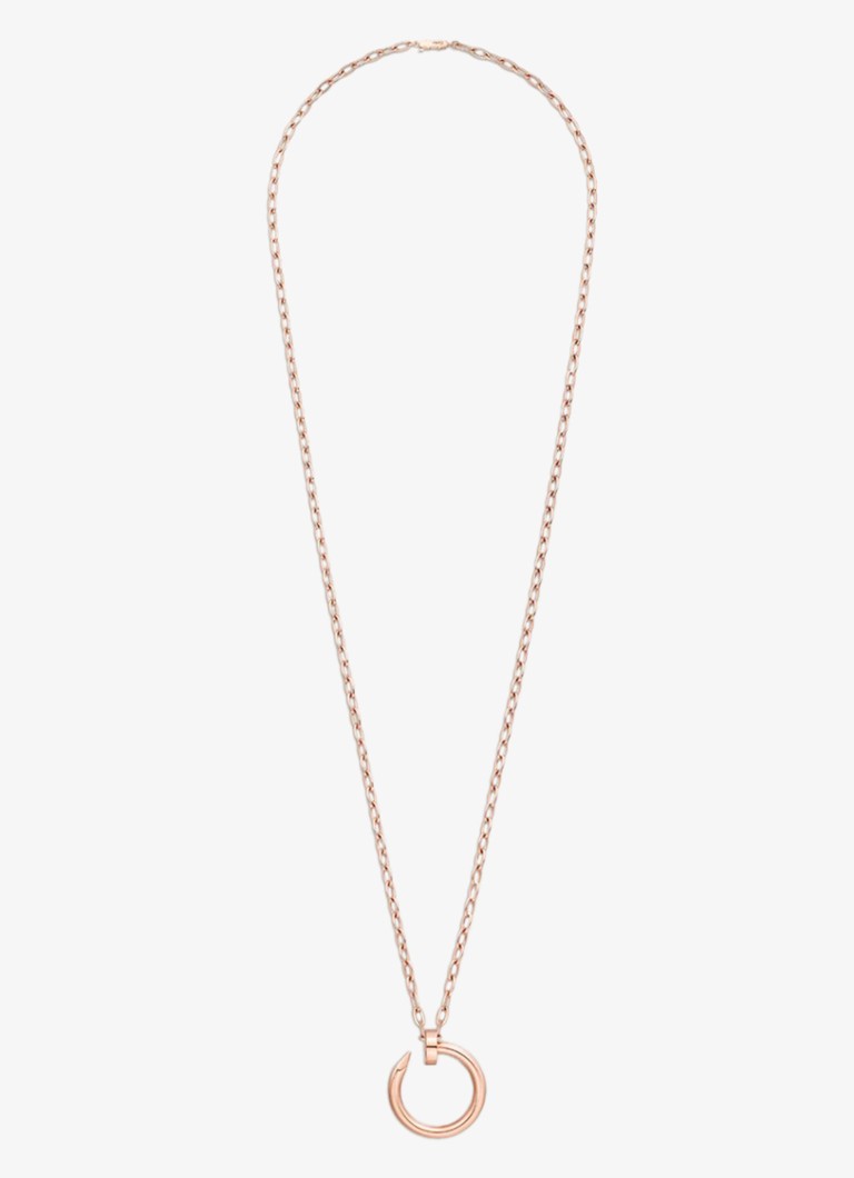 Cartier Dames Juste un Clou ketting van 18 karaat roségoud CRN7424509 in de kleur Roségoud