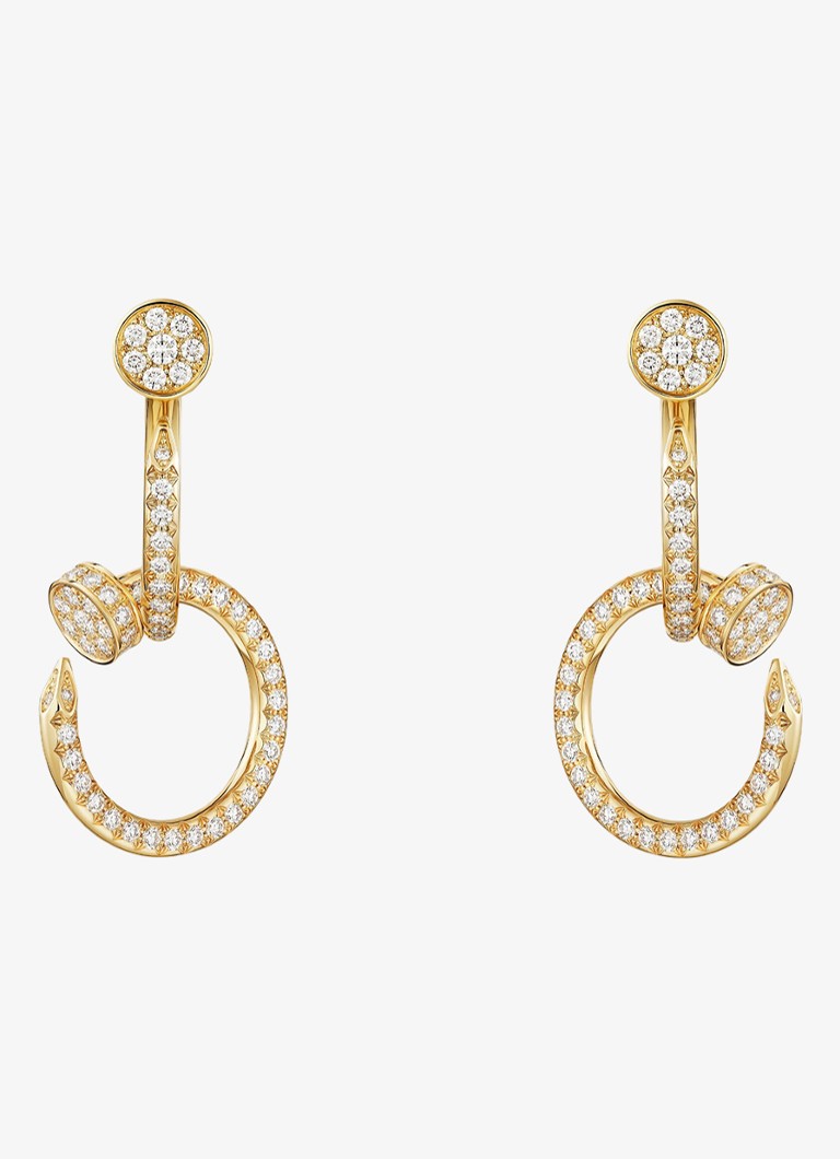 Cartier Dames Juste un Clou oorstekers van 18 karaat geelgoud met 1.45 ct diamant CRN8515271 in de kleur Geelgoud