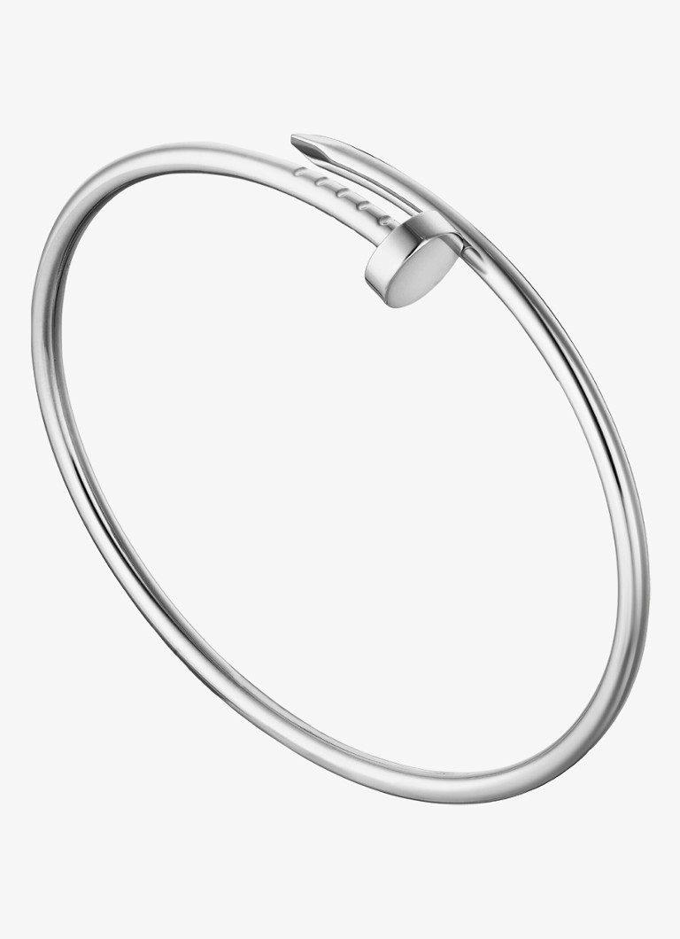 Cartier Dames Juste un Clou armband, klein model van 18 karaat witgoud CRB6083917 in de kleur Witgoud