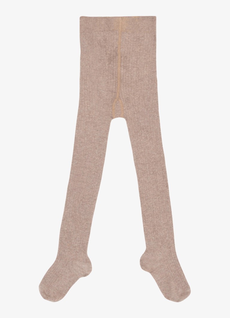 Donsje Amsterdam Meisjes Aly ribgebreide maillot in katoenblend in de kleur Hazelnootbruin, maat: 98