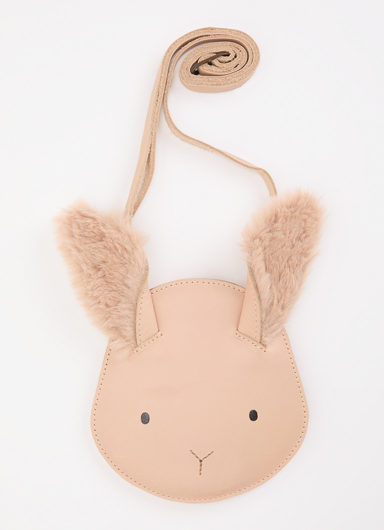 Donsje Amsterdam Meisjes Britta crossbodytas van leer in de kleur Zalmroze, maat: ONE SIZE