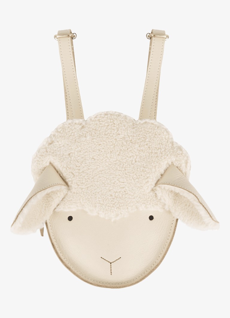 Donsje Amsterdam Meisjes Kapi Exclusive Backpack | Lammy in de kleur Creme, maat: ONE SIZE