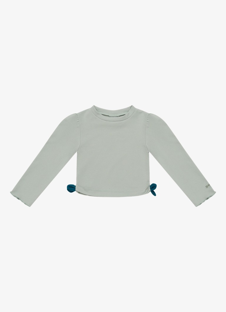 Donsje Amsterdam Meisjes Nia zwemshirt met structuur in de kleur Mint, maat: 5-6Y=116