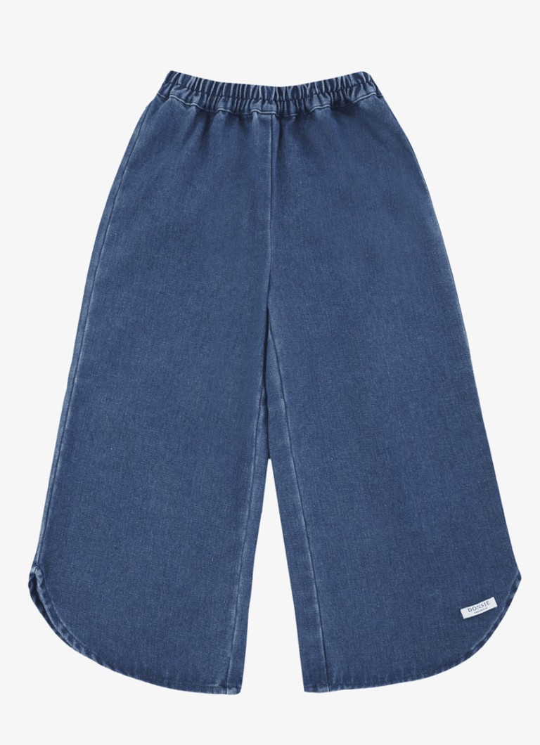 Donsje Amsterdam Meisjes Hauke wide fit jeans in de kleur Blauw, maat: 4-5Y=110