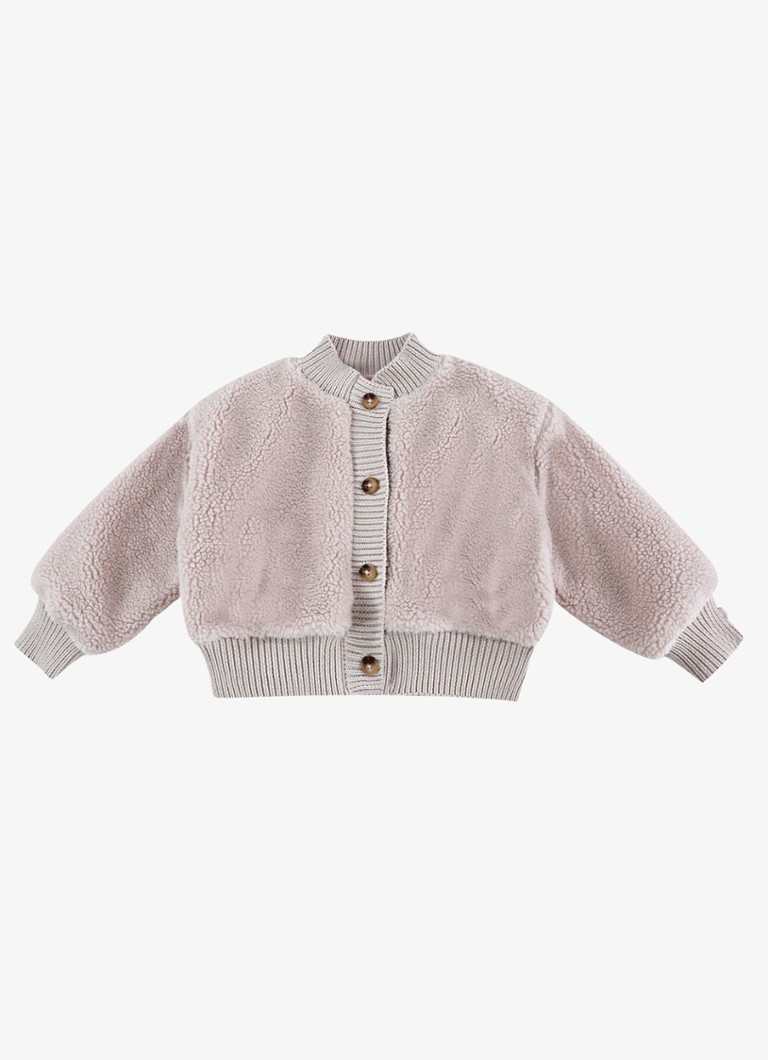Donsje Amsterdam Meisjes Karai vest van teddy in de kleur Roze, maat: 3-4Y=104