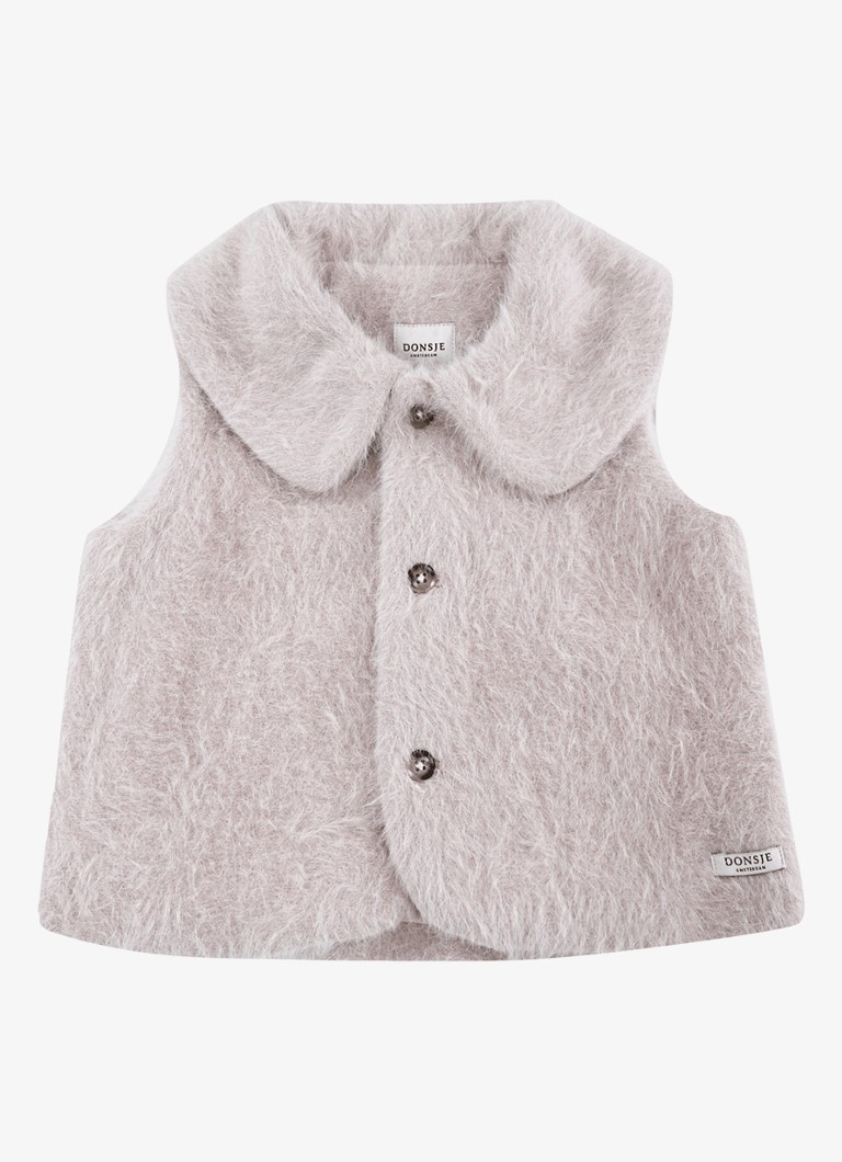 Donsje Amsterdam Meisjes Anja gilet in de kleur Roze, maat: 6-7Y=122