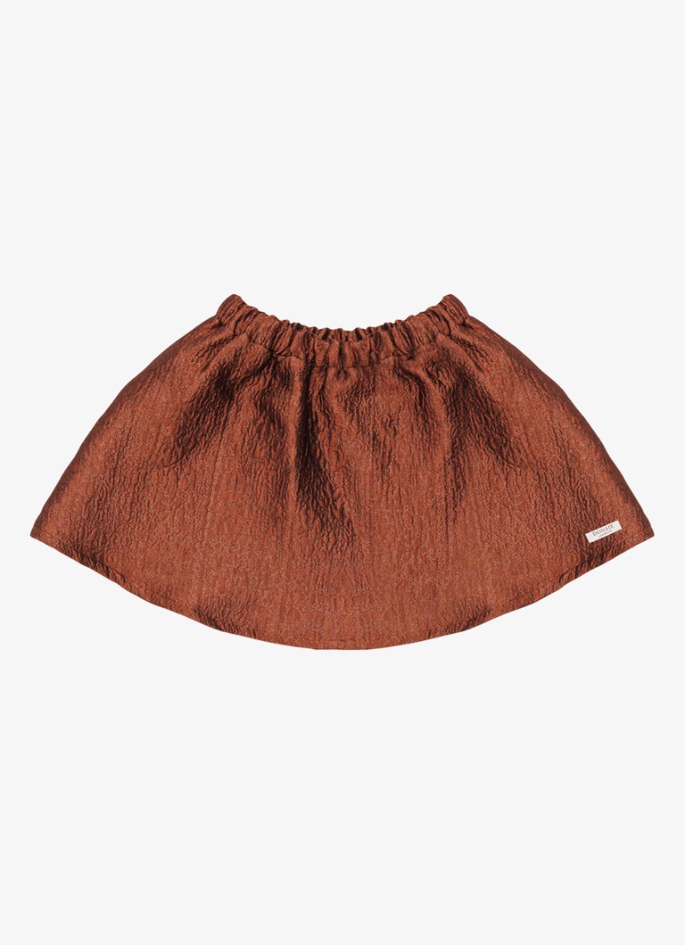 Donsje Amsterdam Meisjes Ilea rok met logo in de kleur Bruin, maat: 5-6Y=116