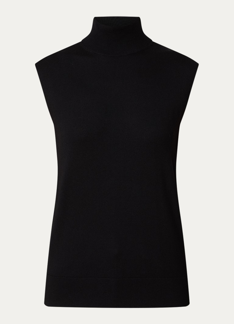 TOTEME Dames Fijngebreide coltrui in zijdeblend in de kleur Zwart, maat: XS