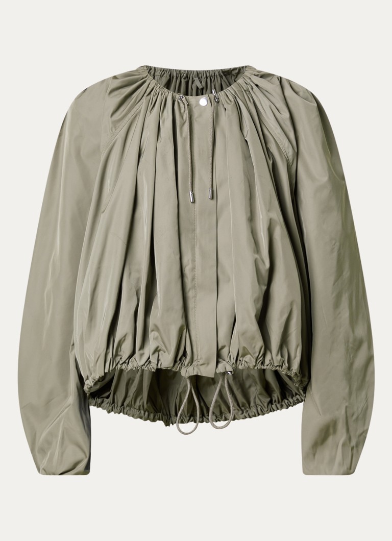 TOTEME Dames Jack met trekkoord en plooien in de kleur Khaki, maat: 36