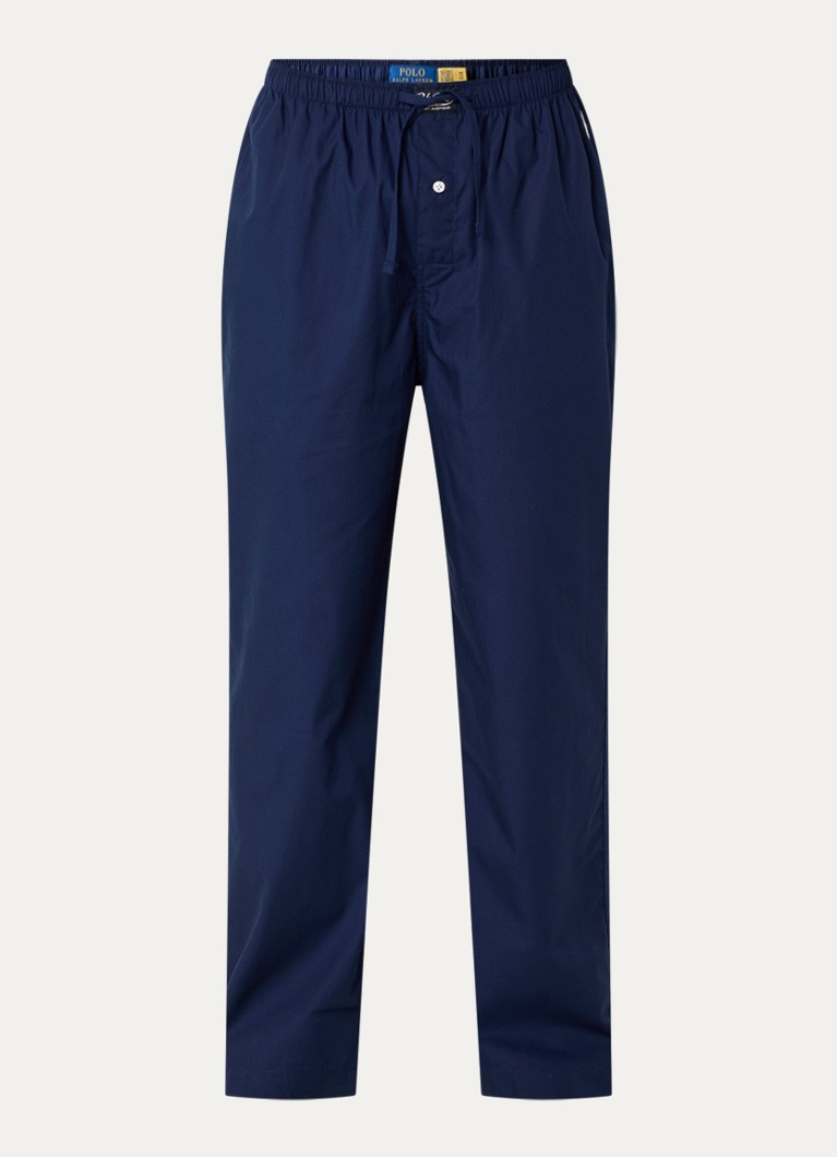 Ralph Lauren Heren Pyjamabroek met streepprint in de kleur Donkerblauw, maat: S