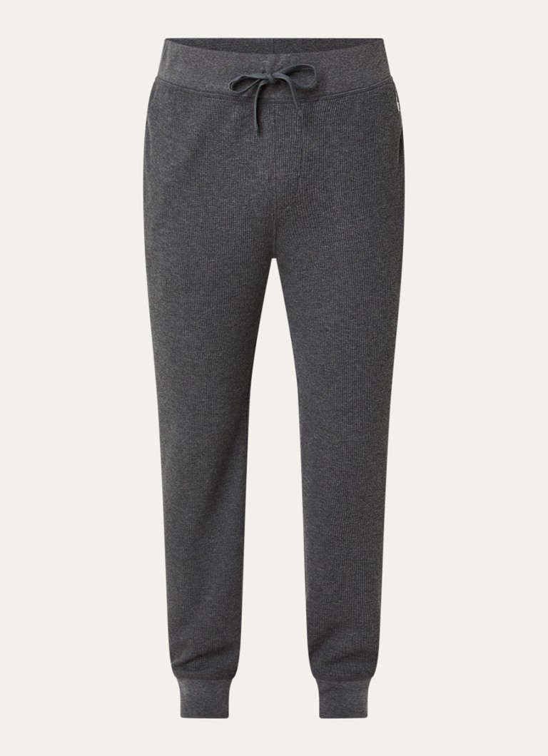 Ralph Lauren Heren Pyjamabroek met steekzakken in de kleur Donkergrijs, maat: S
