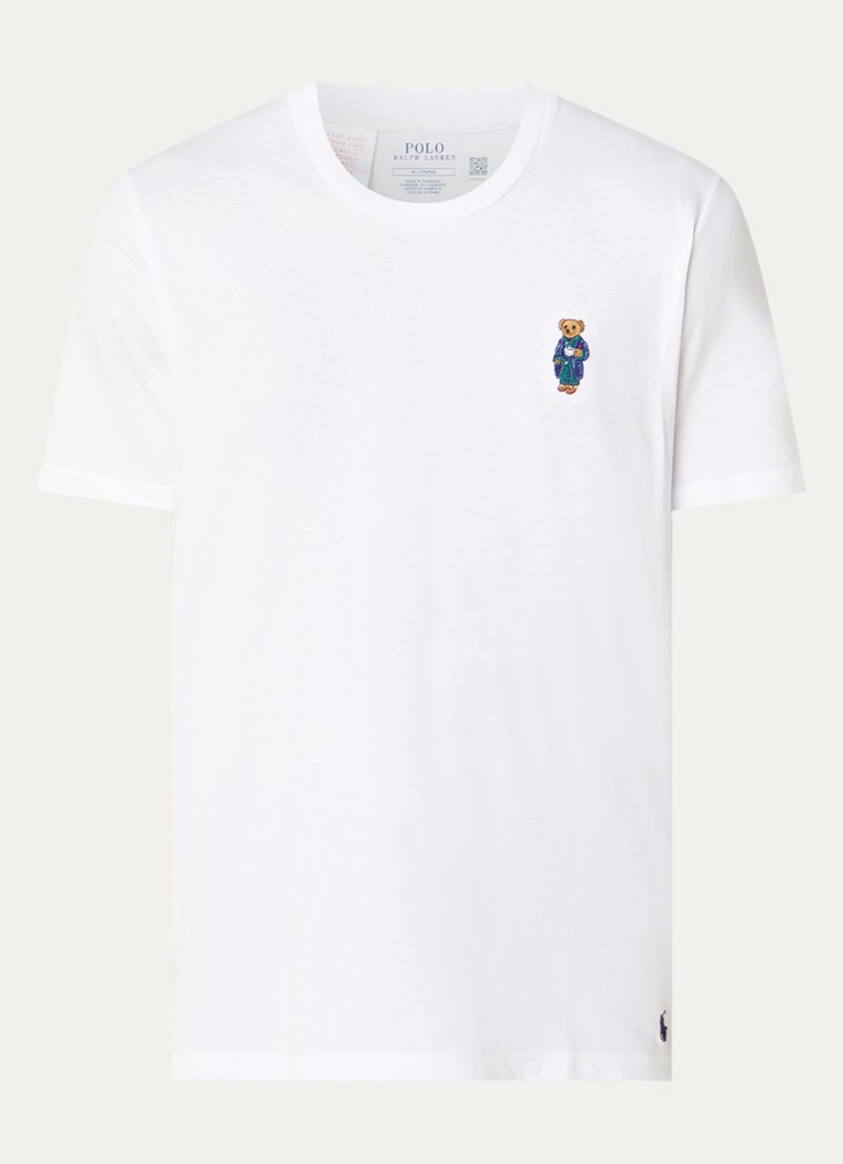 Ralph Lauren Heren Pyjamatop met logo in de kleur Wit, maat: S