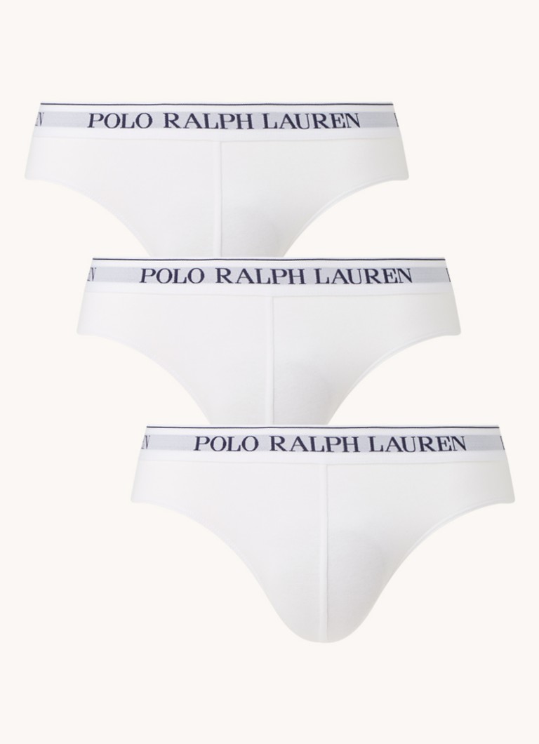 Ralph Lauren Heren Slip van katoen in 3-pack in de kleur Wit, maat: S