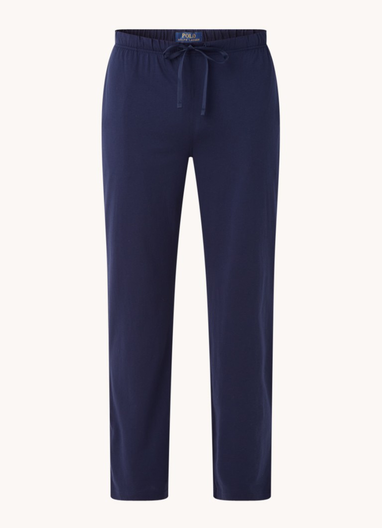 Ralph Lauren Heren Pyjamabroek met logo in de kleur Donkerblauw, maat: L