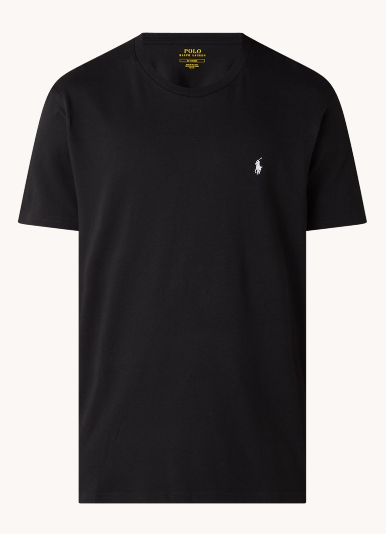 Ralph Lauren Heren T-shirt met logo in de kleur Zwart, maat: XL