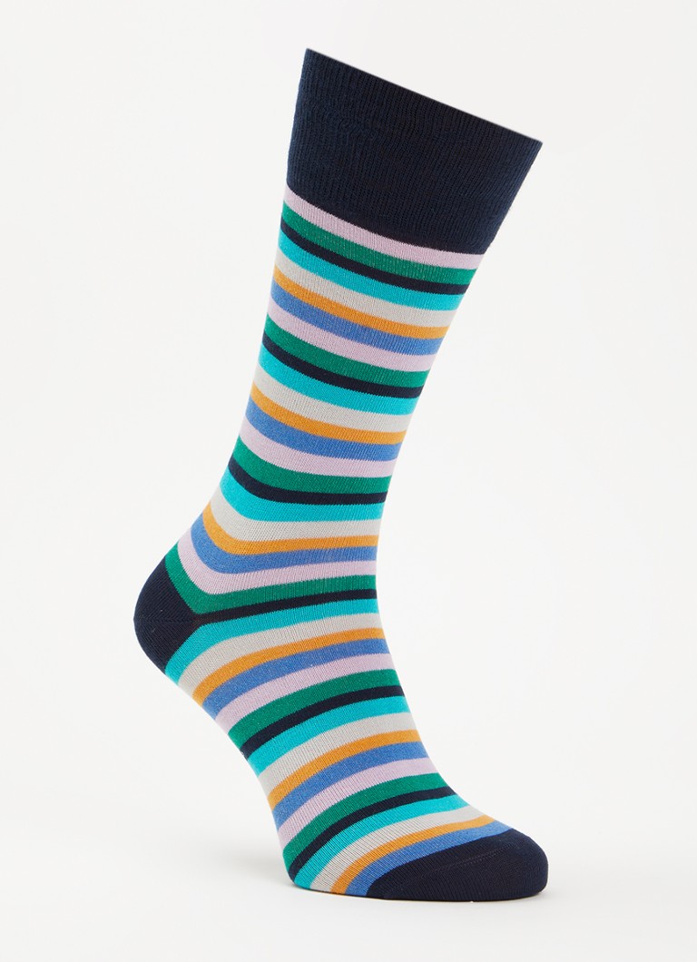 Paul Smith Heren Kahlo sokken in katoenblend met streepprint in de kleur Blauw, maat: OS