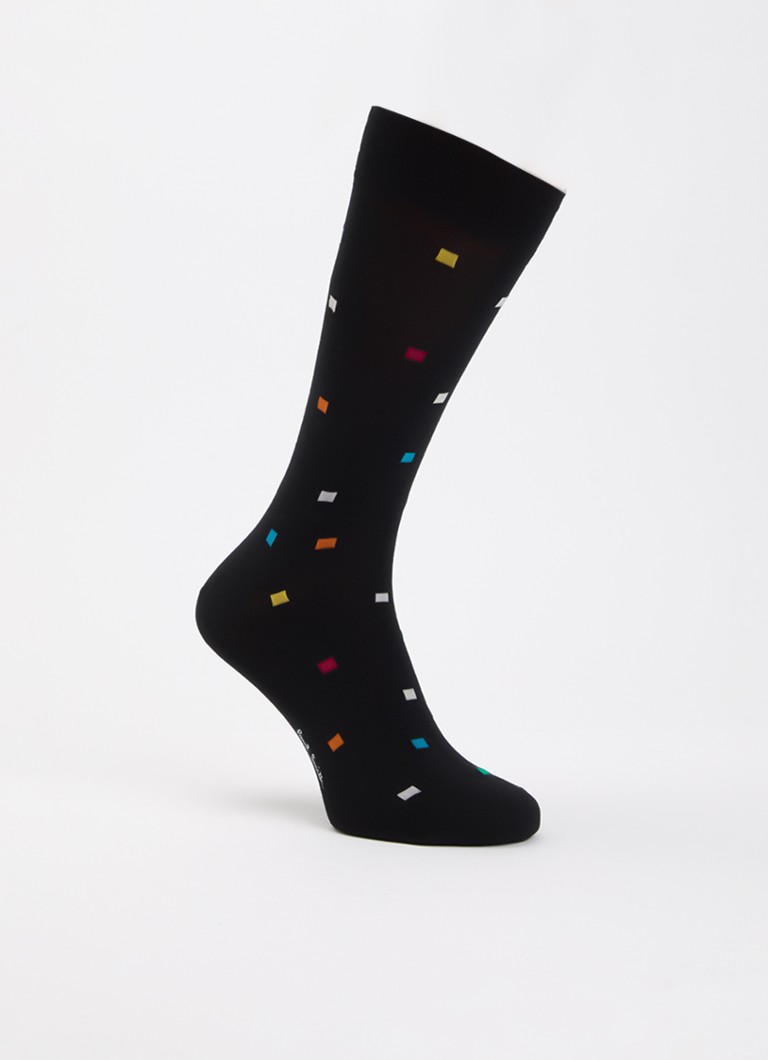 Paul Smith Heren Noah sokken met print in de kleur Zwart, maat: OS