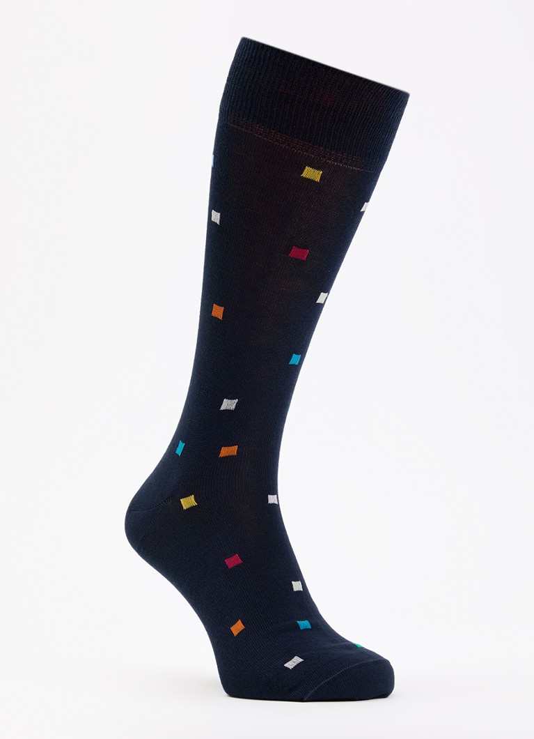 Paul Smith Heren Noah sokken met print in de kleur Donkerblauw, maat: OS