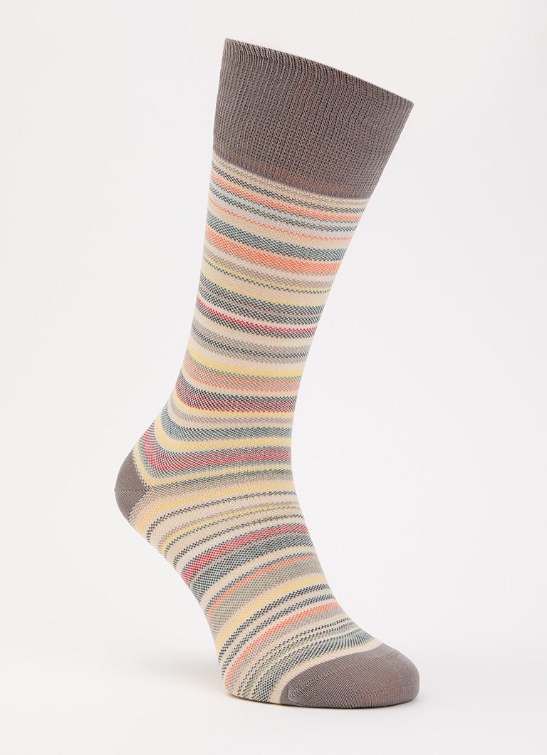Paul Smith Heren Sokken met streepprint in de kleur Grijs, maat: OS