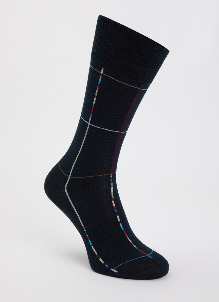 Paul Smith Heren Signature Stripe Check sokken in katoenblend