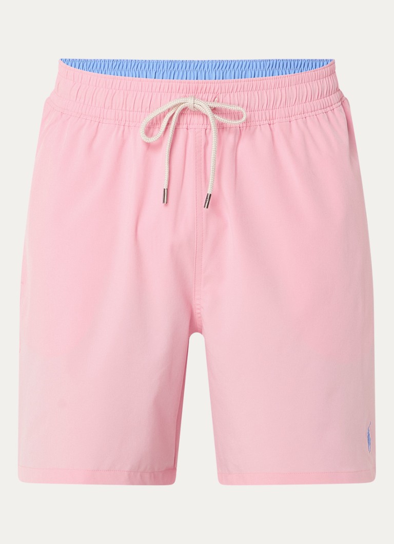 Ralph Lauren Heren Traveler zwemshorts met logoborduring in de kleur Lichtroze, maat: XXL