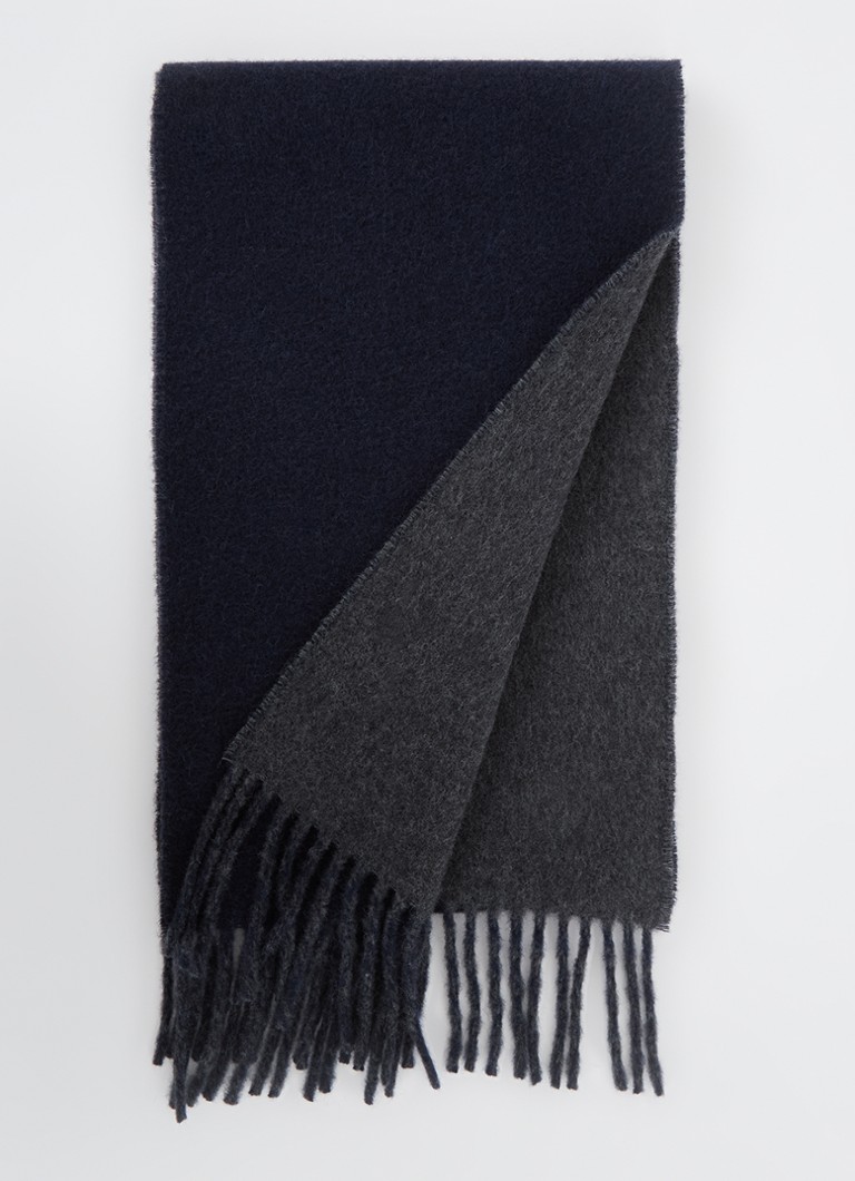 Ralph Lauren Dames Classic Reversible sjaal in wolblend 168 x 25 cm