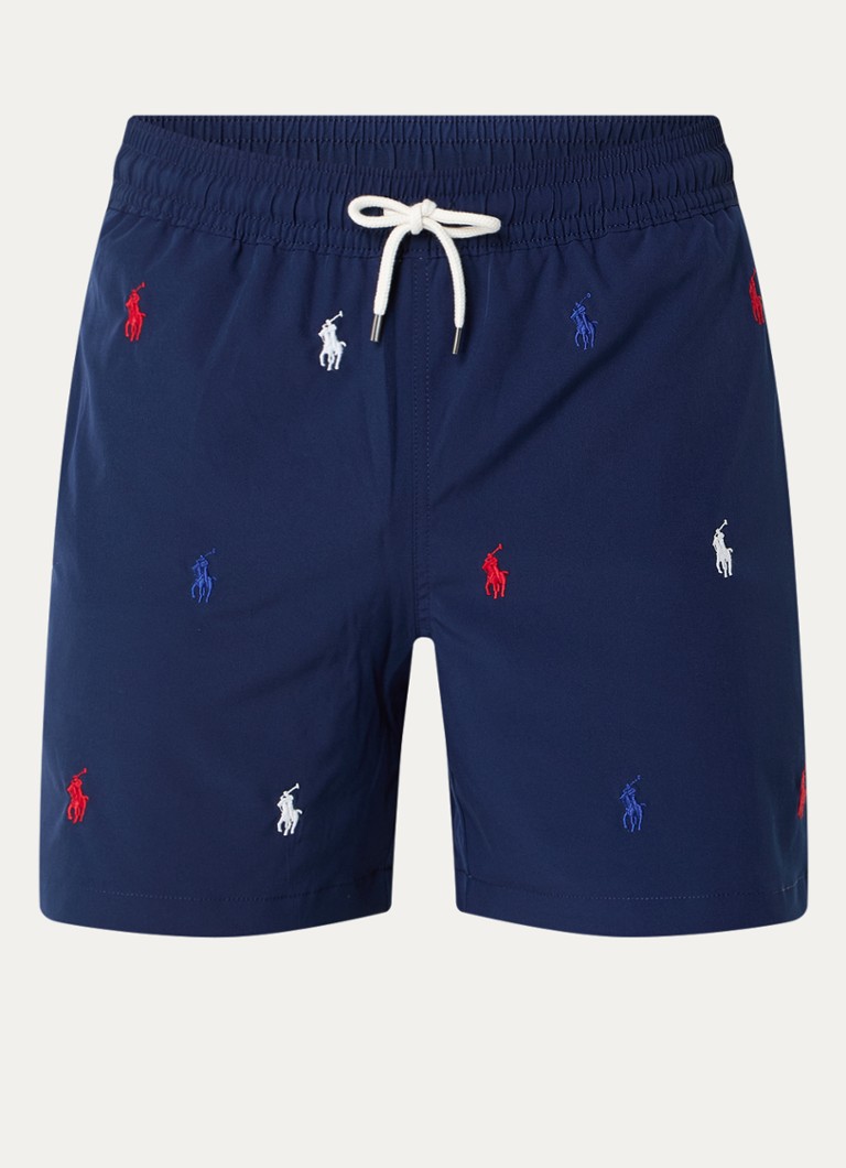 Ralph Lauren Heren Zwemshorts met logoborduring in de kleur Newport Navy / Donkerblauw, maat: M