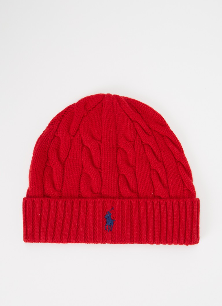 Ralph Lauren Heren Fijngebreide muts met logo