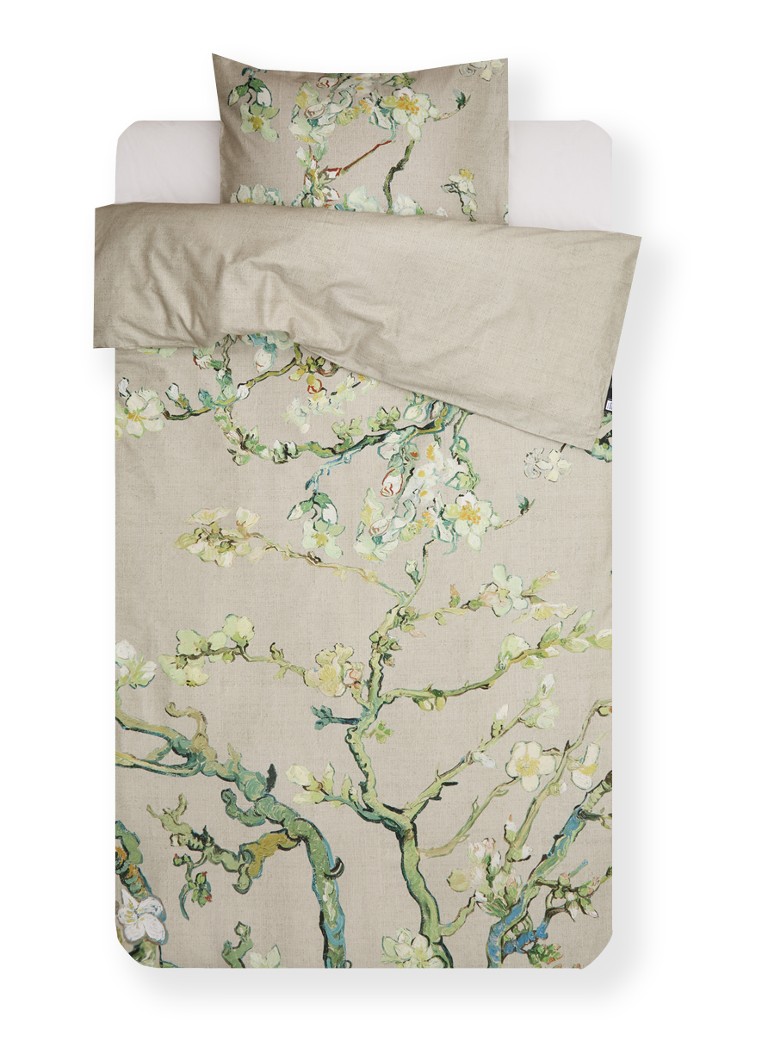 Van Gogh Museum Blossoming dekbedovertrekset van katoensatijn 220TC - inclusief kussensloop Zand - Deal