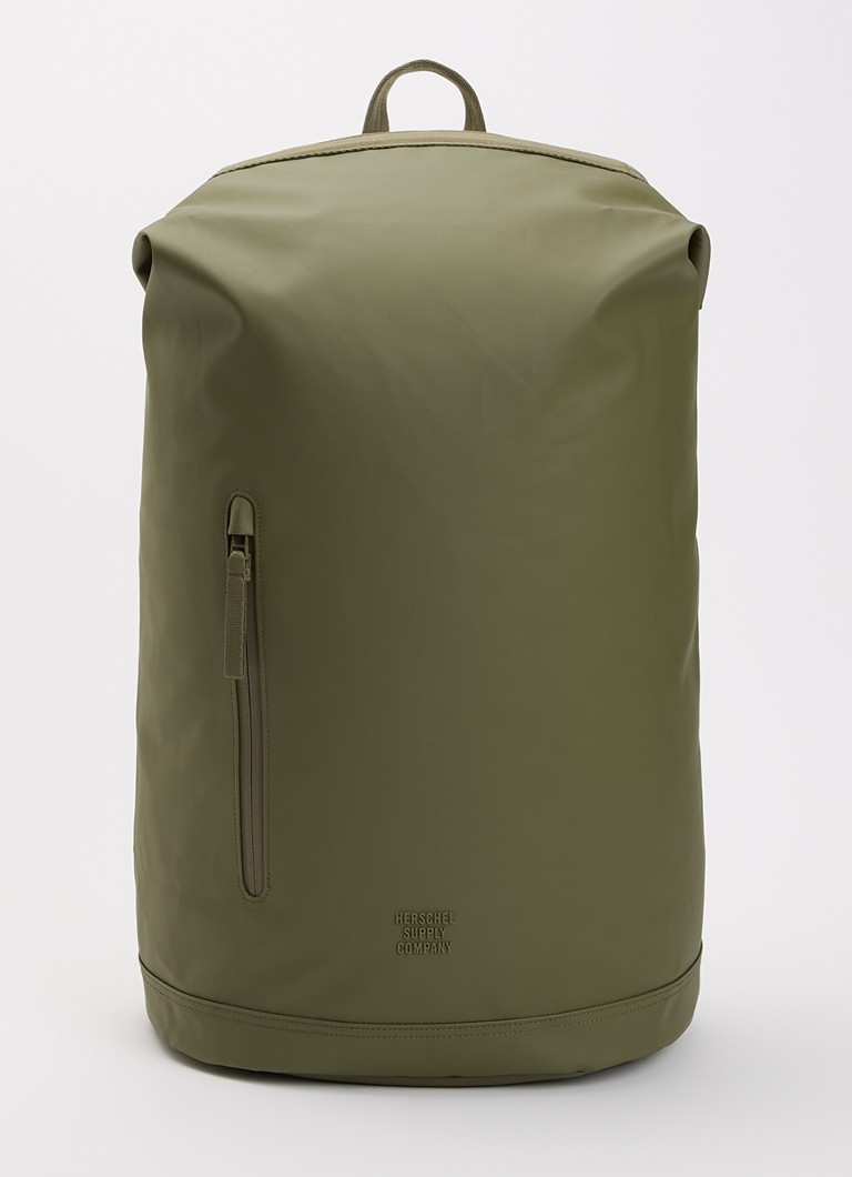 Herschel Supply Dames Roll Top rugzak met 16 inch laptopvak en waterafstotende coating in de kleur Legergroen, maat: 21,5x56cm