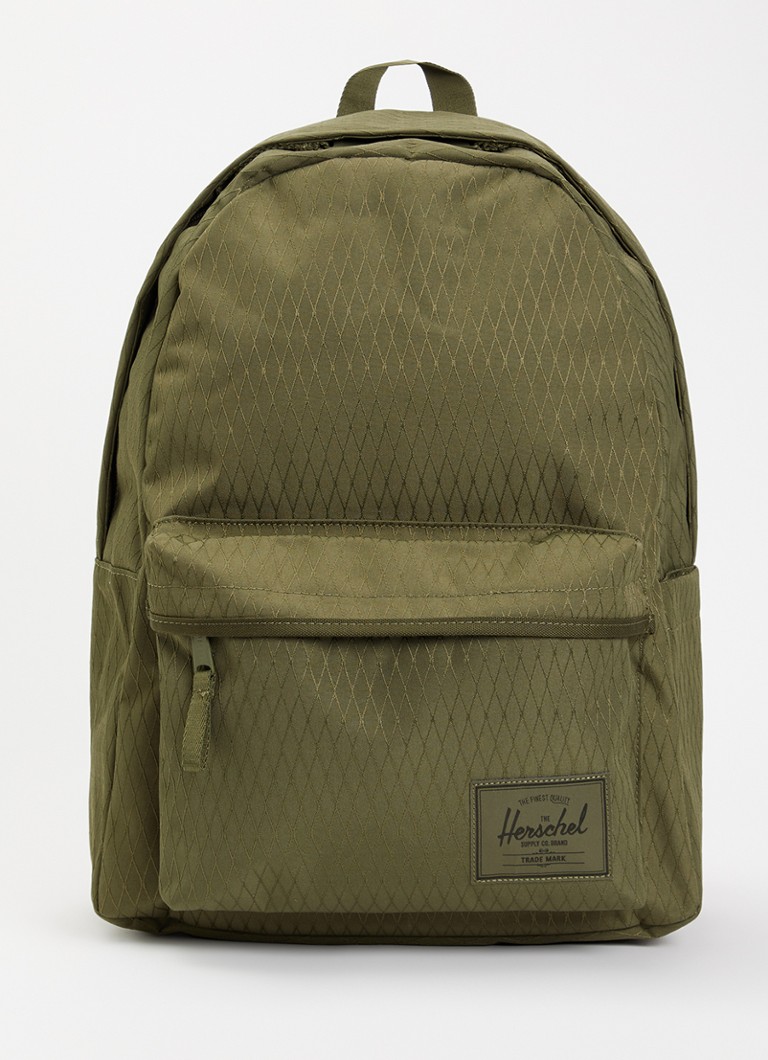 Herschel Supply Classic XL rugzak met logo en 16 inch laptopvak Donkergroen
