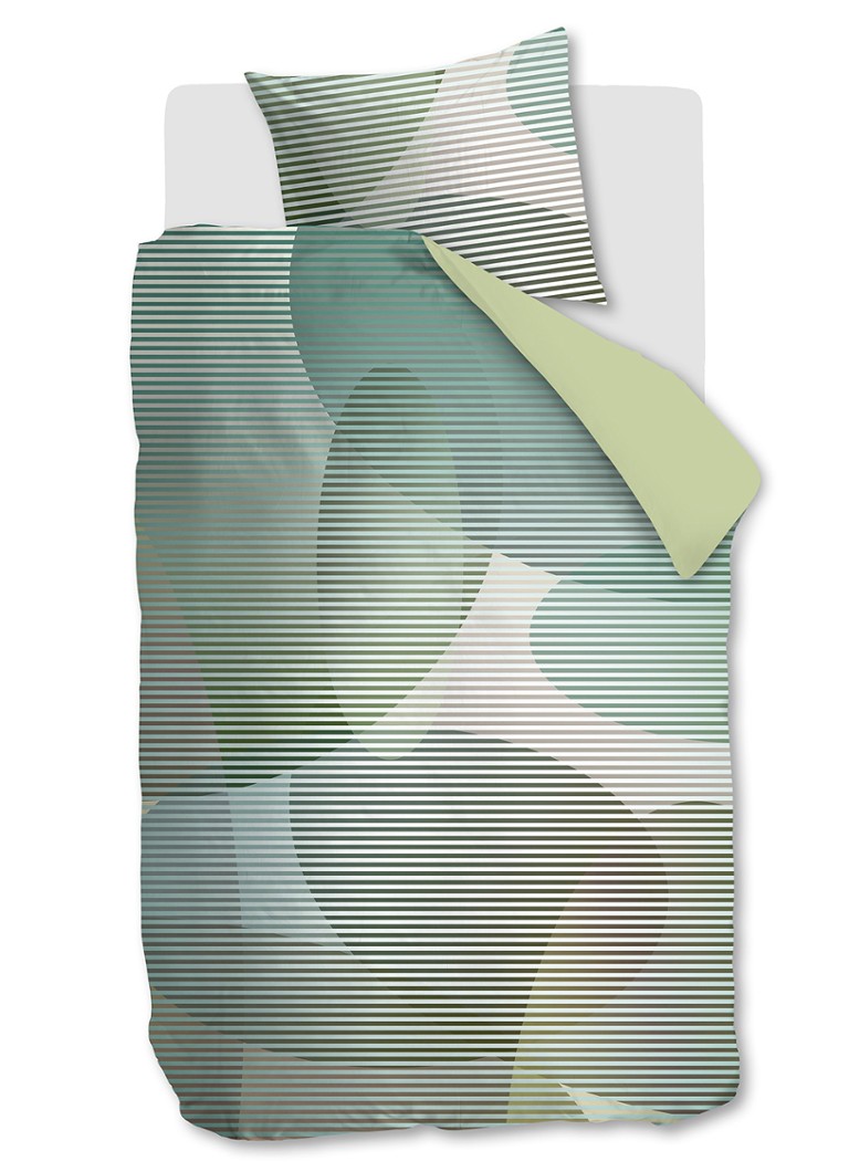 BeddingHouse Dutch Design Lombard dekbedovertrekset - inclusief kussenslopen Groen - Deal