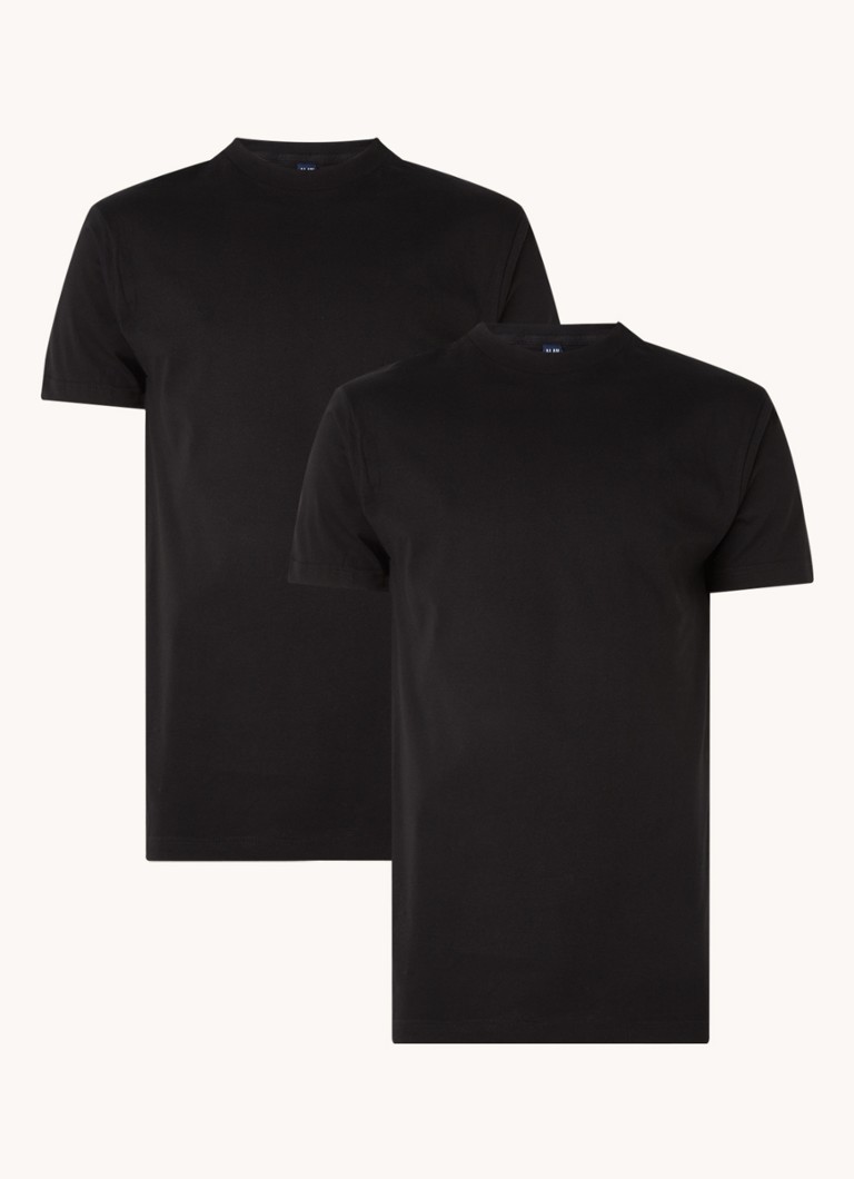 Alan Red Heren Virgina T-shirt met ronde hals in 2-pack in de kleur Zwart, maat: XXL