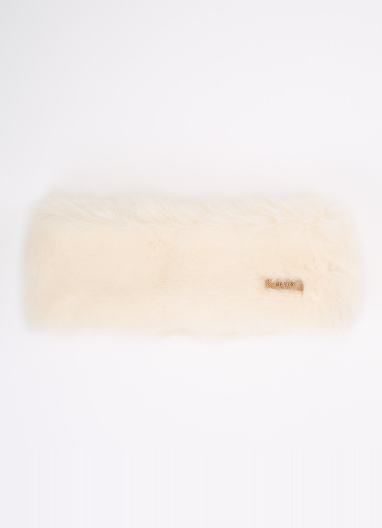Barts Dames Hoofdband van imitatiebont in de kleur Gebroken wit, maat: One Size