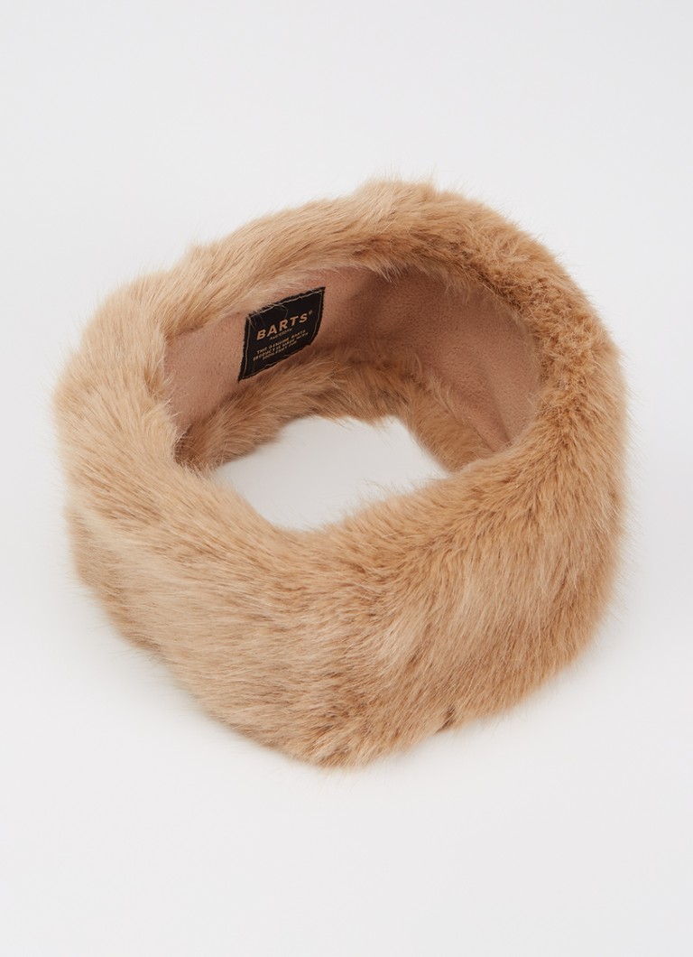 Barts Dames Hoofdband van imitatiebont in de kleur Lichtbruin, maat: one size