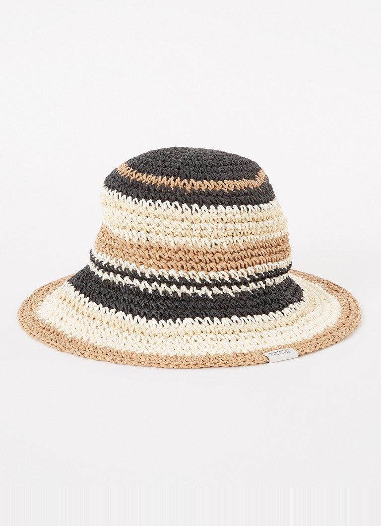 Barts Dames Silaa bucket hoed van raffia