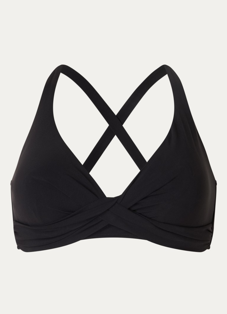 Barts Dames Solid voorgevormde bikinitop in de kleur Zwart, maat: 40