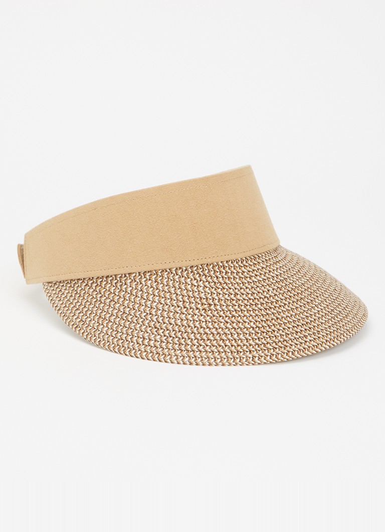 Barts Dames Vesder zonneklep in linnenblend in de kleur Beige, maat: OS