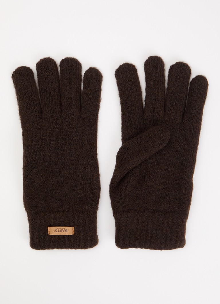 Barts Dames Witzia fijngebreide handschoenen in de kleur Donkerbruin, maat: ONE SIZE
