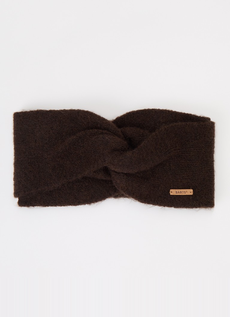 Barts Dames Witzia oorwarmers met strikdetail in de kleur Donkerbruin, maat: ONE SIZE