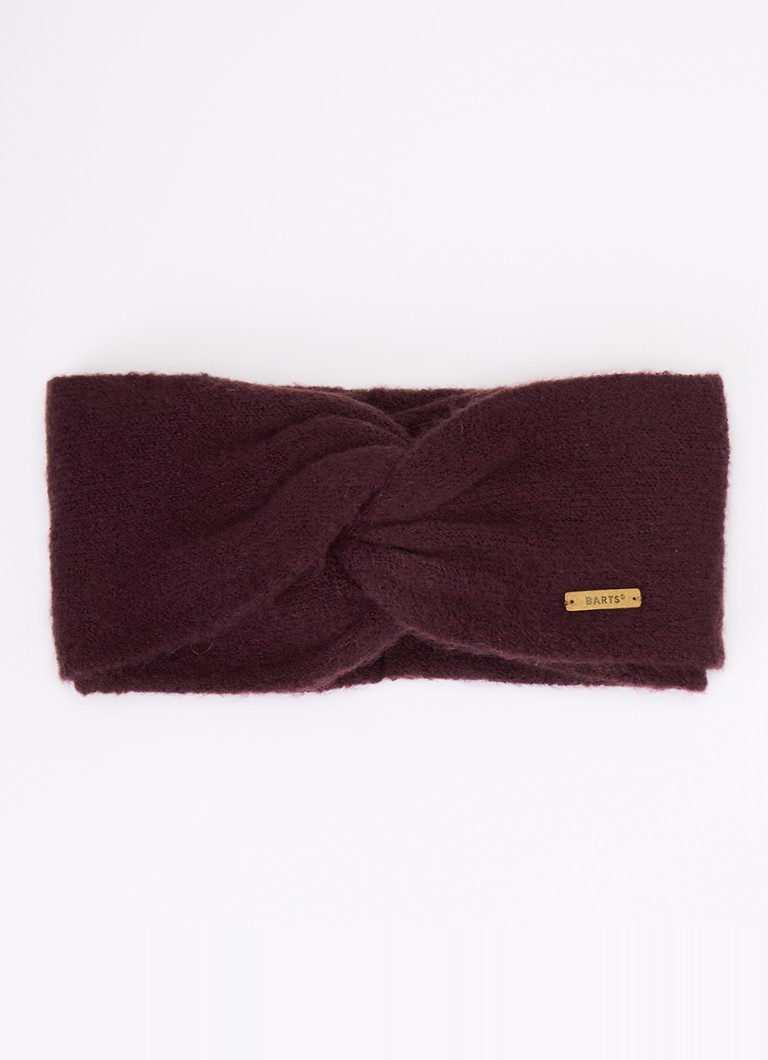 Barts Dames Witzia oorwarmers met strikdetail in de kleur Aubergine, maat: OS