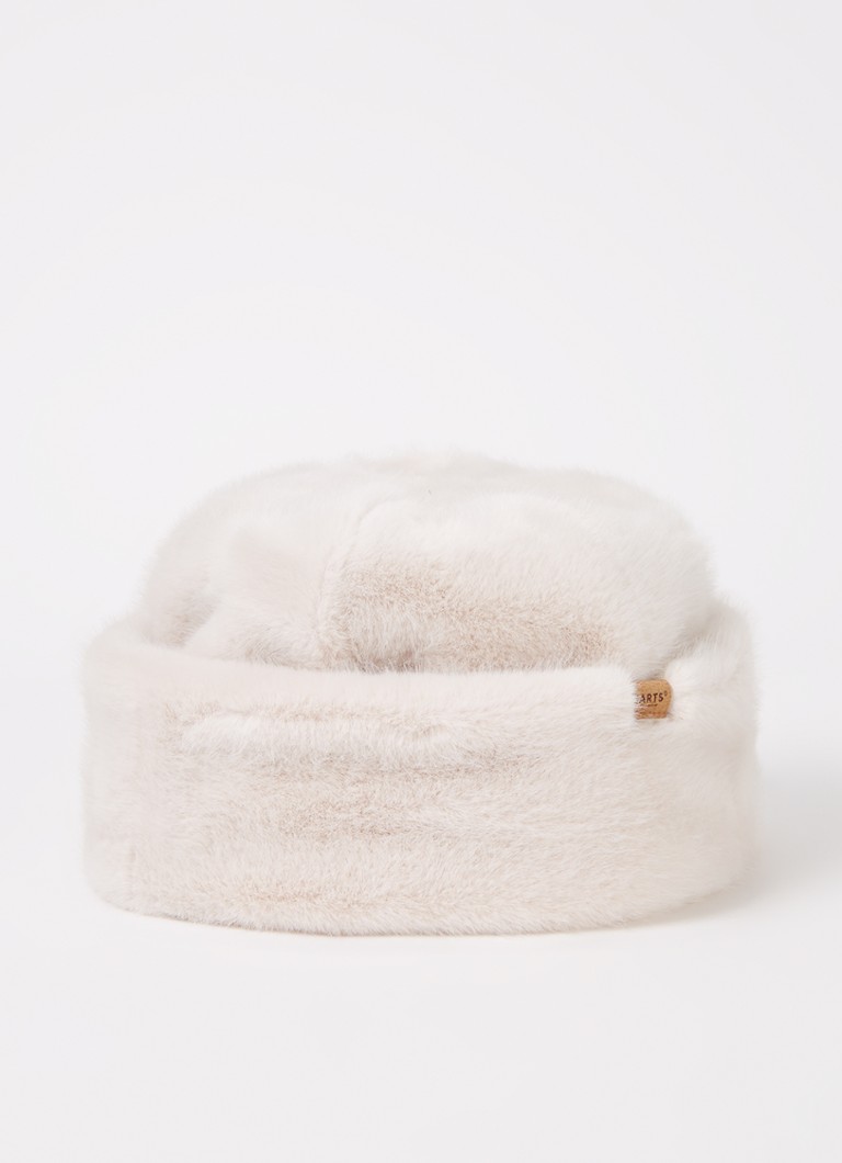 Barts Dames Cherrybush muts van imitatiebont in de kleur Creme, maat: One Size
