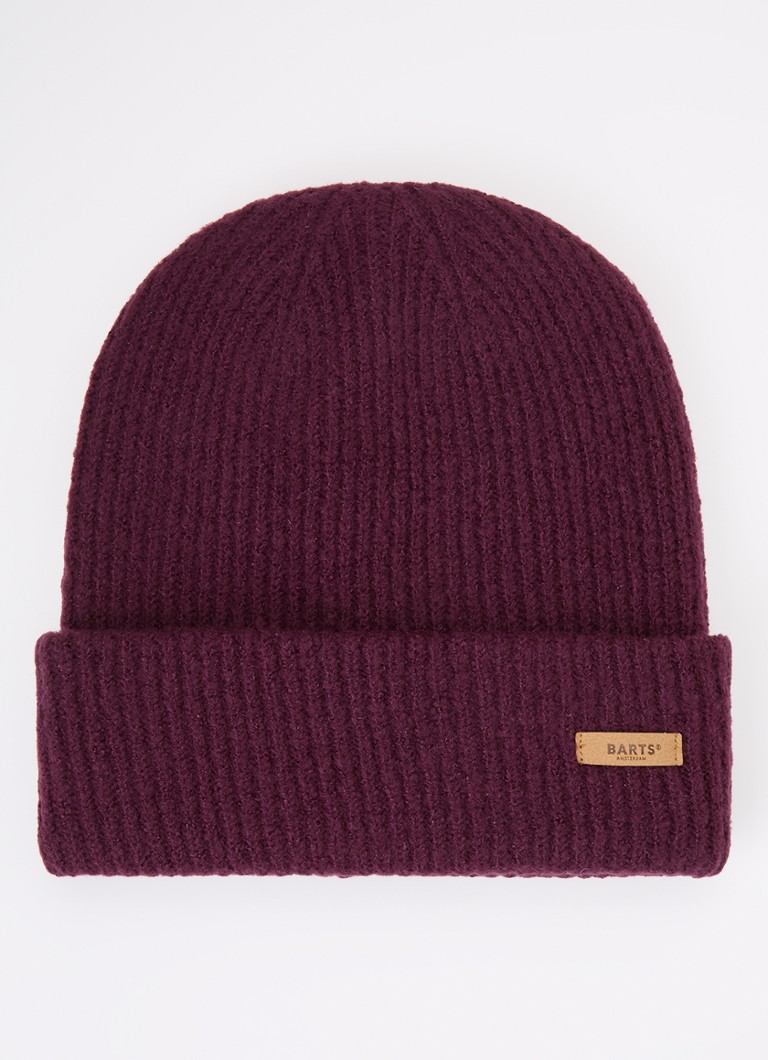 Barts Dames Witzia grofgebreide muts in de kleur Paars, maat: One Size