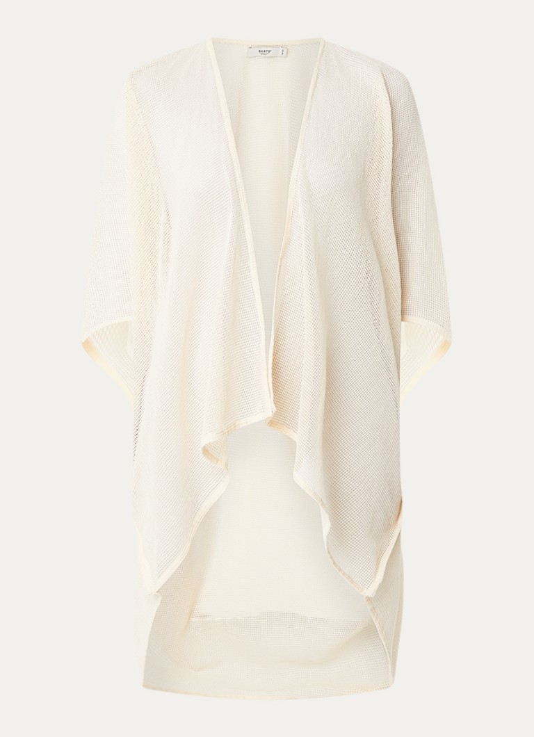 Barts Dames Jacintou semi-transparante kaftan met opengewerkt dessin in de kleur Ivoor, maat: ONE SIZE
